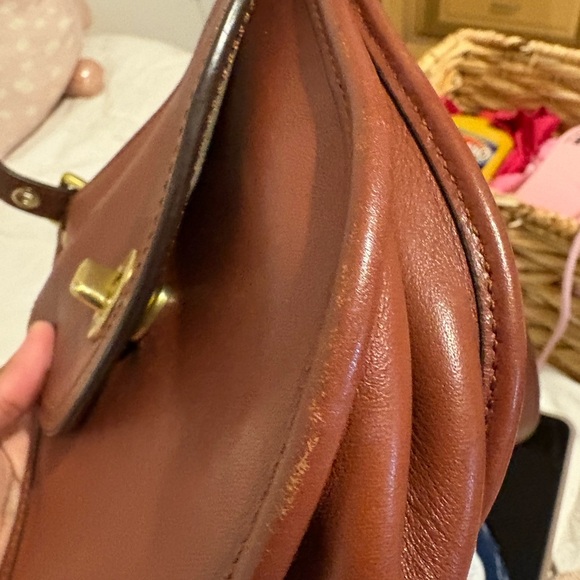Coach saddle brown bag - Picture 3 of 11